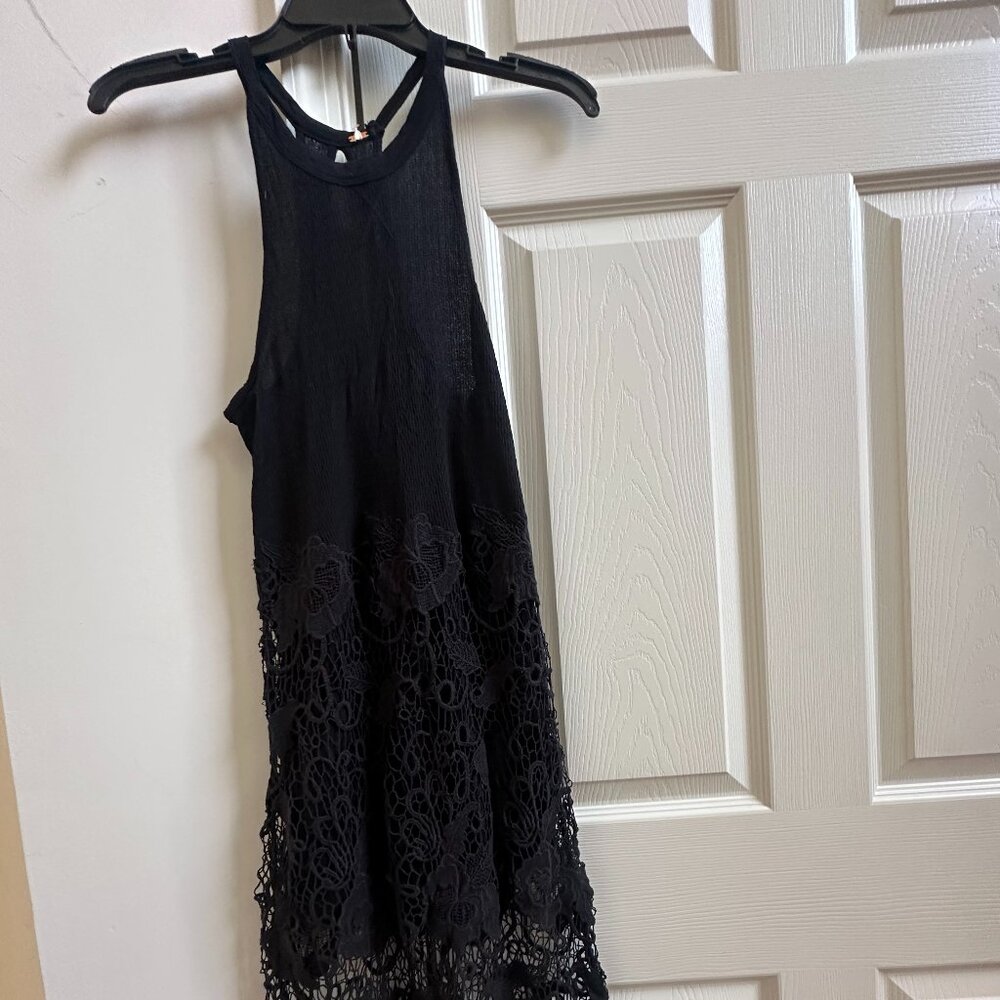 Free People Lace Cord Midi Dress: Size XS